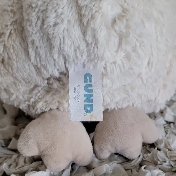BABY Gund Cream Plush Chub Duck - Picture 2 of 3